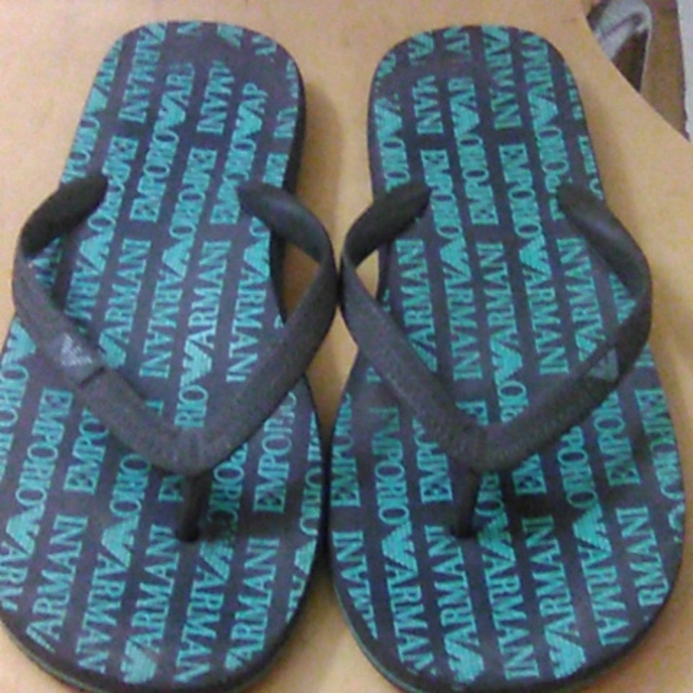 Armani flip flops